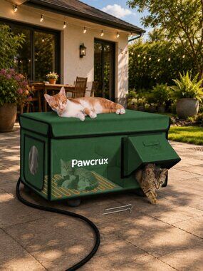 Weatherproof Insulated Heated Elevated Cat House for Outdoor 🐈 NEW!!!